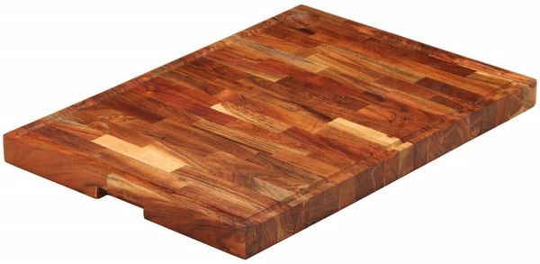 vidaXL Schneidebrett 60x42x4 cm Massivholz Akazie 376055
