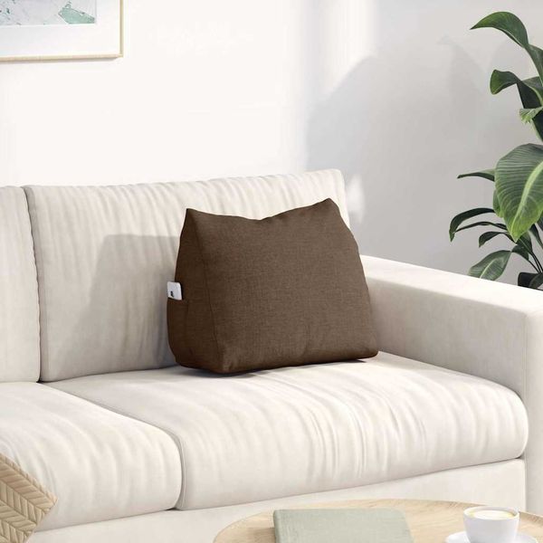 vidaXL Rückenkissen Braun 45 x 20 x 35 cm Stoff 42015006