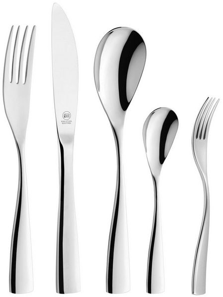 Carl Schmidt Sohn Besteck-Set GLINDE 30-teiliges, Edelstahl rostfrei 18/10 (30-tlg), 6 Personen, Edelstahl 18/10, Praktisches Komplett-Set für den täglichen Gebrauch