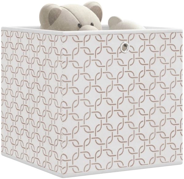 vidaXL Faltboxen 4 Stk. Creme 32x32x32 cm Vlies 4018981