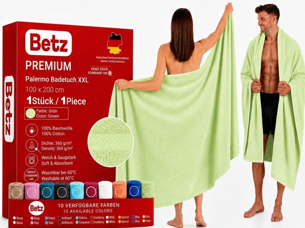 Betz Badetuch Palermo Größe 100 x 200 cm Saunatuch, 100% Baumwolle (1 Stück, 1-St)