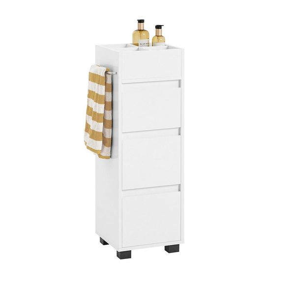 SoBuy Midischrank BZR29 Badezimmerschrank Badkommode Midischrank Kommode Beistellschrank