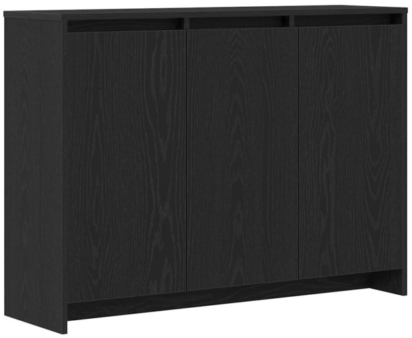 vidaXL Sideboard Schwarz 102 x 29,5 x 75 cm Holzwerkstoff 862084