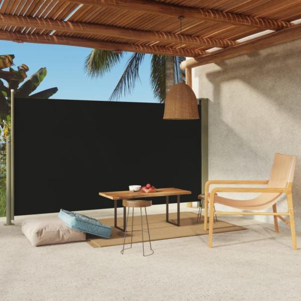 vidaXL Seitenmarkise Ausziehbar 170x300 cm Schwarz 317886