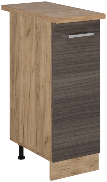 Apothekerschrank R-Line Edelgrau 30 cm , AP Eiche Vicco