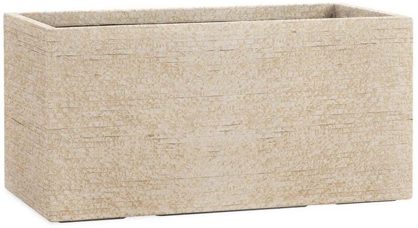 Pflanzwerk® Pflanzkübel TUB Premium Fiberglas Blumenkübel Frostbeständig mit Lotus-Effekt, Fiberglas - Handgefertigt - Rechteckig - Frostbeständig