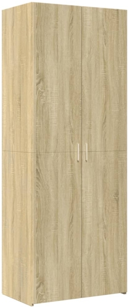 vidaXL Highboard Sonoma-Eiche 70x42,5x185 cm Holzwerkstoff 3281422