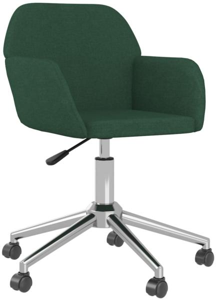 vidaXL Bürostuhl Drehbar Dunkelgrün Stoff 344731