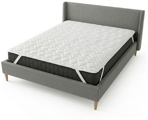 Matratzenschoner Matratzenschutz Topper140x200 cm Matratzenauflage SEI Design, Bettauflage - ergonomisch gesteppt mit 4X Gummi-Befestigung