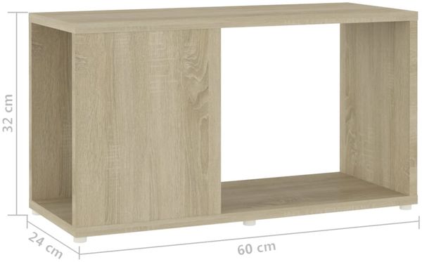 vidaXL TV-Schrank, Holzwerkstoff, 60 x 24 x 32 cm, Sonoma Bild 7