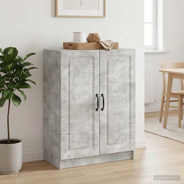 vidaXL Sideboard Betongrau 66 x 34,5 x 87 cm Holzwerkstoff 895738
