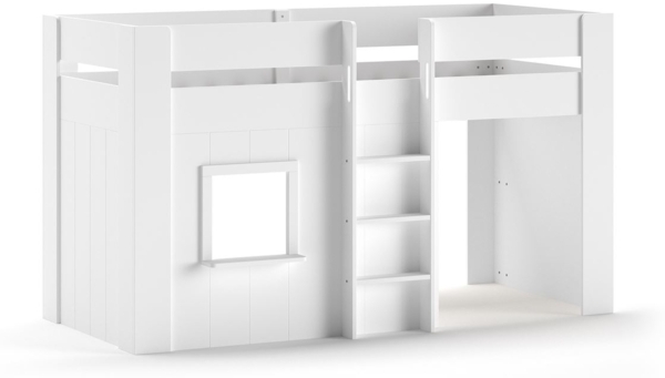 Spielbett Karrie 206x105x120 Kinderbett MDF Weiß