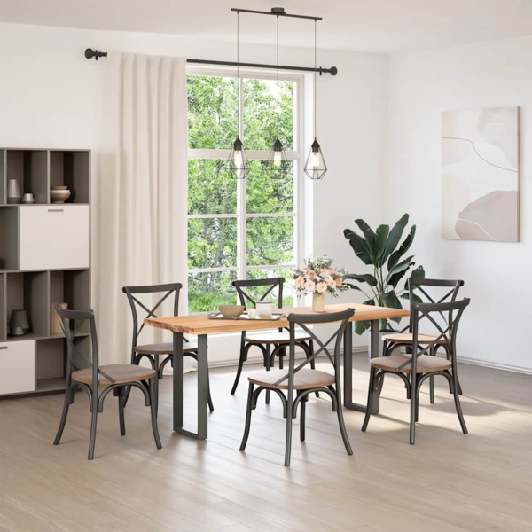 vidaXL Konsolentischbeine U-Form 2 Stk. Anthrazit 28x(72-73) cm Stahl 4013170