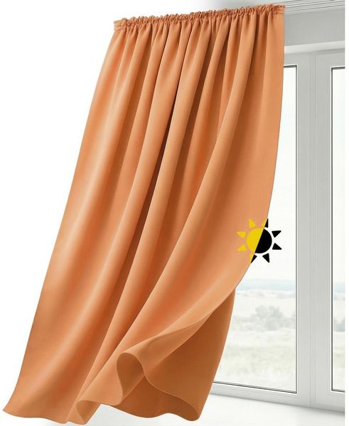 Beautex Verdunkelungsvorhang Verdunkelungsgardine Kräuselband Vorhang blickdicht abdunkelnd (1 St), Kräuselband, verdunkelnd