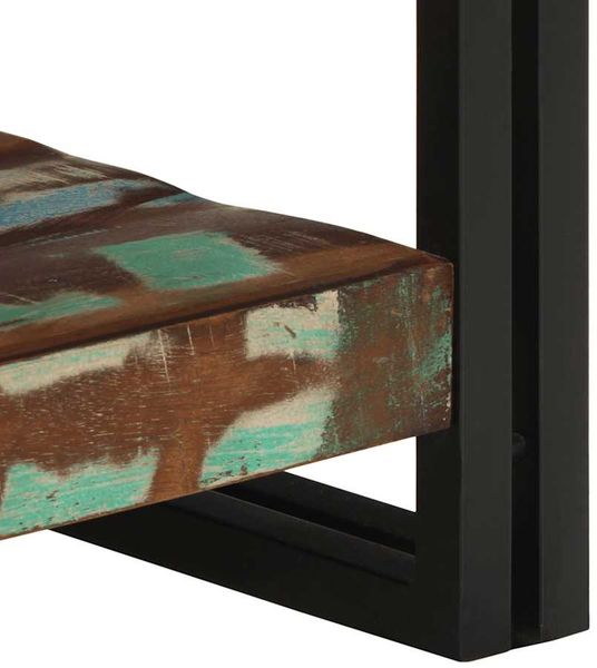 vidaXL Couchtisch Mehrfarbig 50x50x38 cm Altholz Massivholz 4102723 Bild 8