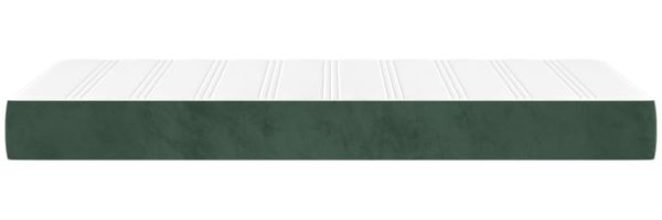 vidaXL Taschenfederkernmatratze Mittel Dunkelgrün 90x190x20 cm Samt 347711 Bild 4