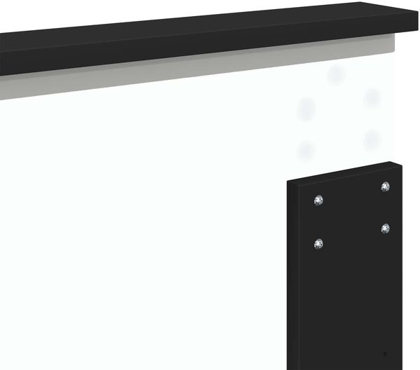 vidaXL Bettrahmen Schwarz 150 x 200 cm Massives Kiefernholz 3410993 Bild 11