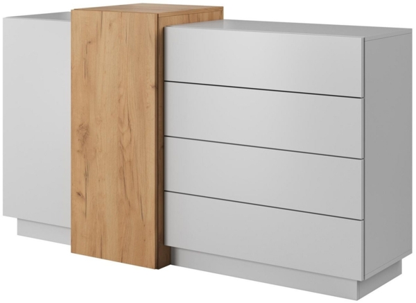 Compleo Kommode mit 4 Schubladen und 2 Türen, Scandi design NONI, Breite: 160 cm Bild 5