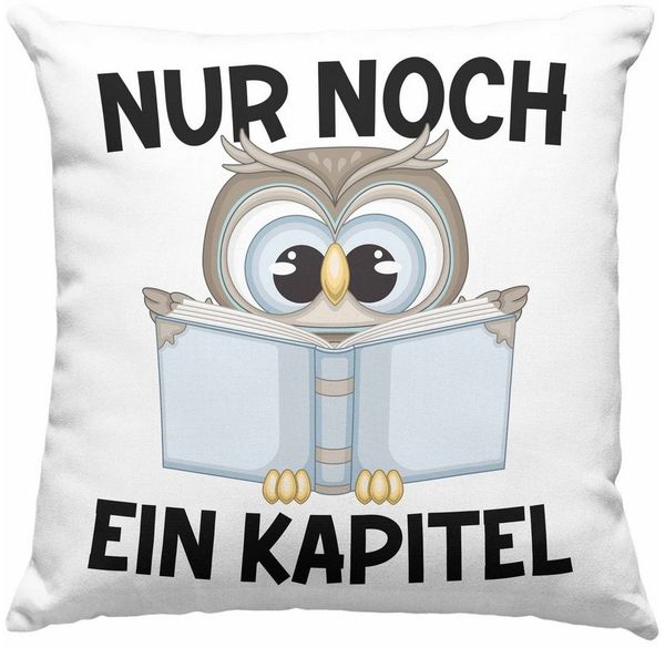 Trendation Dekokissen Trendation - Leseratte Geschenk Kissen mit Spruch Männer Frauen Buchwu