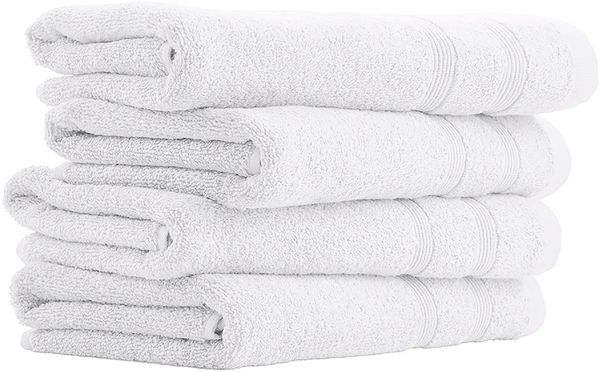 uncover by Schiesser Handtuchset Brooklyn - 4-teilig - 50x100cm - Weiß