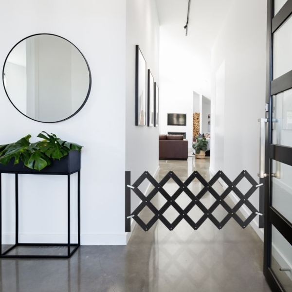 Ausziehbares Hundeabsperrgitter schwarz Bild 2