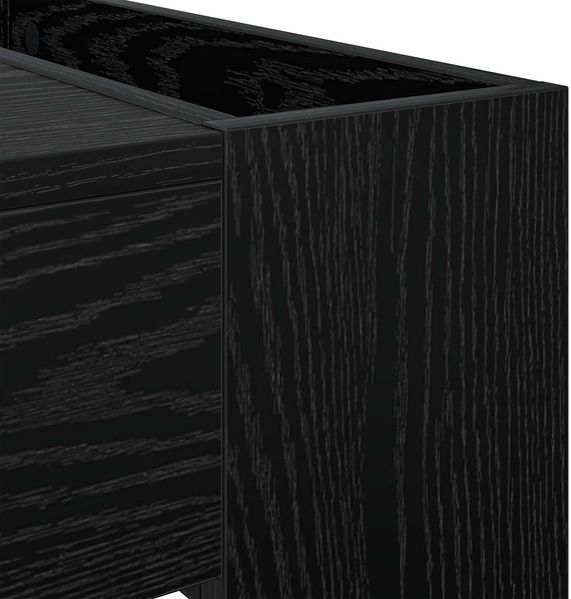 vidaXL Couchtisch Schwarz Eichen-Optik 110 x 50 x 41 cm Holzwerkstoff 8000157 Bild 8