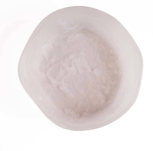 Die Resin Organic Schale - Rosa Weiss - L - Rosa Weiß - 25x25x10cm Bild 4