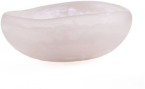 Die Resin Organic Schale - Rosa Weiss - L