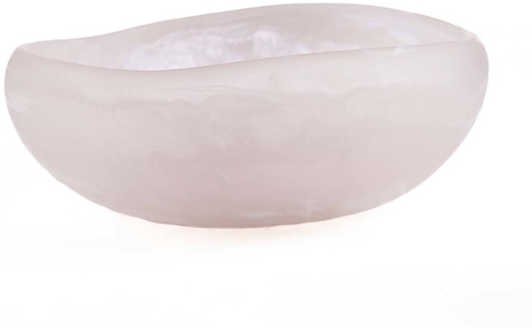 Die Resin Organic Schale - Rosa Weiss - L - Rosa Weiß - 25x25x10cm Bild 1