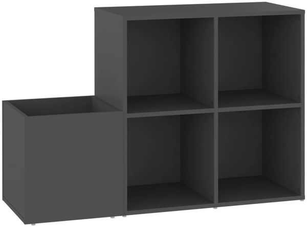 Flur-Schuhschrank, Schuhkipper für Flur, skandinavisch Grau 105x35,5x70 cm Holzwerkstoff