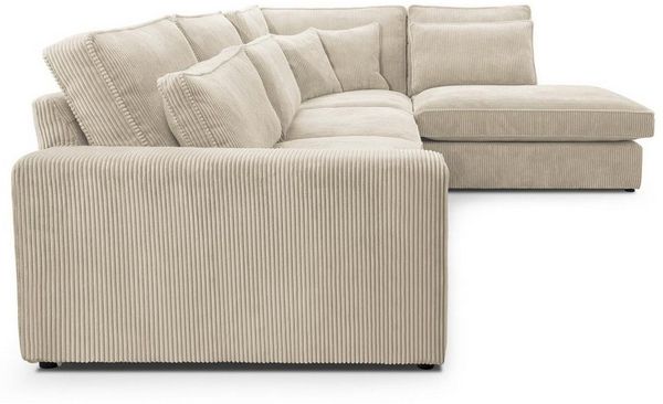 Beautysofa Ecksofa mit dekorativen Kissen PARMA, im modernes Design, klassische Polsterecke inklusive Wellenfedern Bild 2