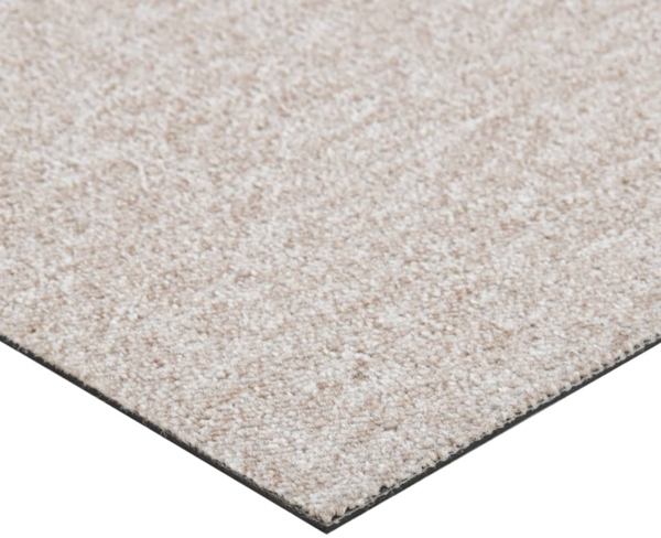 vidaXL Teppichfliesen 20 Stk. 5 m² 50x50 cm Hellbeige 147319 Bild 5