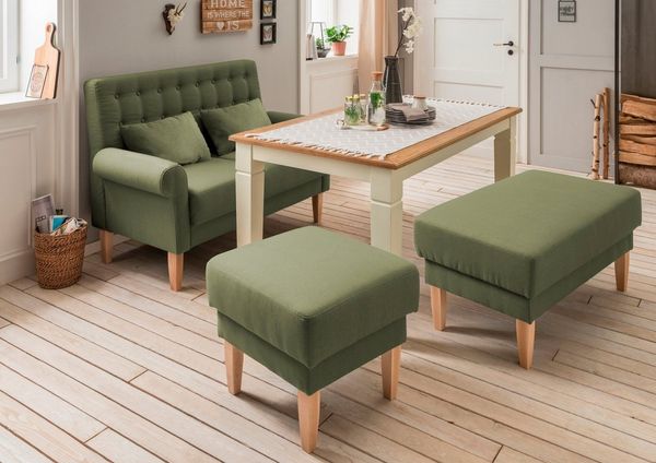 Home affaire Küchensofa Scalea, inkl. 2 Stk. Zierkissen, in verschiedenen Stoffen und Farben
