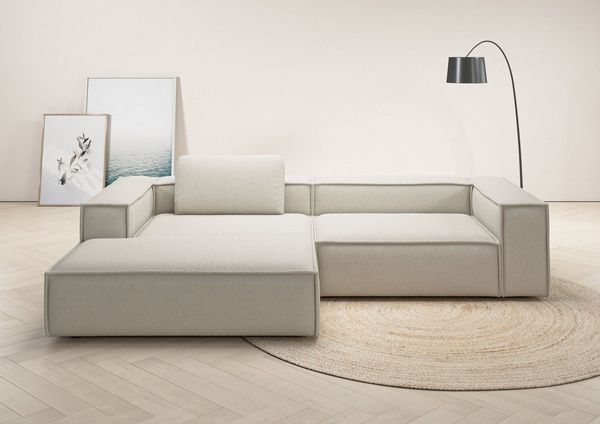 Places of Style Ecksofa Watertown, modernes XXL L-Form, 306 cm breit, Großzügiges Lounge-Sofa mit viel Platz für die Familie