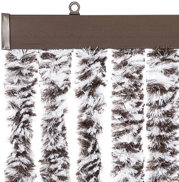vidaXL Insektenschutz-Vorhang Braun und Beige 90x220 cm Chenille 284277 Bild 4