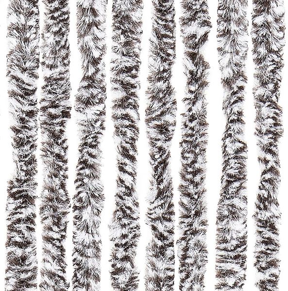 vidaXL Insektenschutz-Vorhang Braun und Beige 90x220 cm Chenille 284277 Bild 6