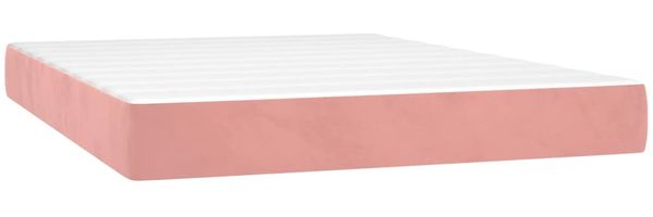 vidaXL Taschenfederkernmatratze Mittel Rosa 140x200x20 cm Samt 347813 Bild 2