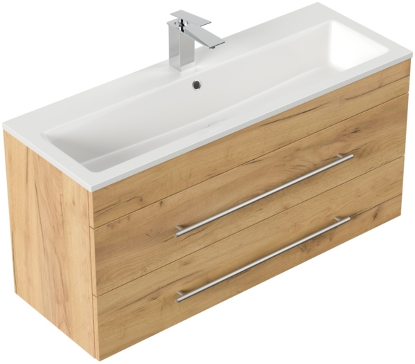 Badmöbel Mars 1000 SlimLine SoftClose Schubladen eiche gold : Eiche Gold