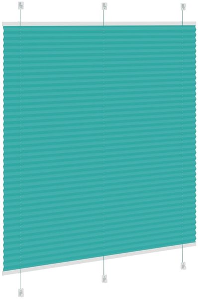 vidaXL Plissee Petrolgrün 115x150 cm Stoffbreite 114,4 cm Polyester 4015401 Bild 4