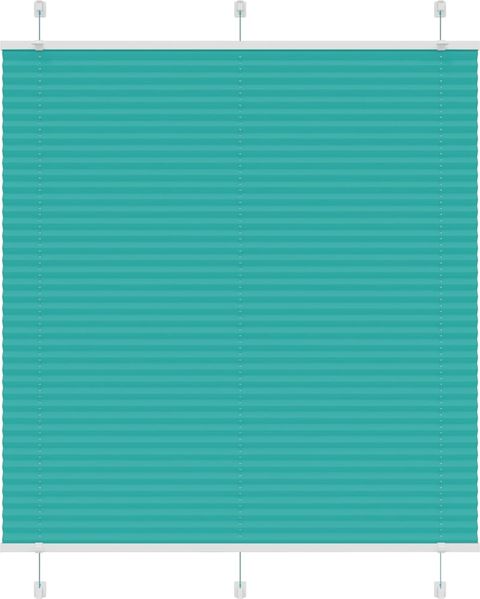 vidaXL Plissee Petrolgrün 115x150 cm Stoffbreite 114,4 cm Polyester 4015401