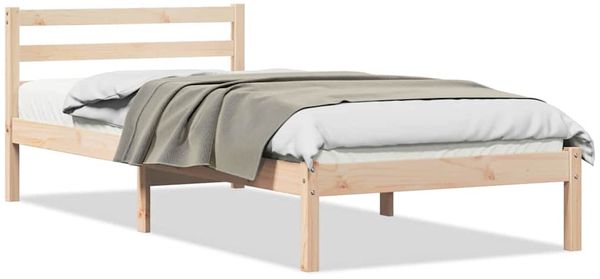 vidaXL Bettrahmen Braun 215,5 x 85,5 x 69,5 cm Massivholz Kiefer 869760 Bild 3