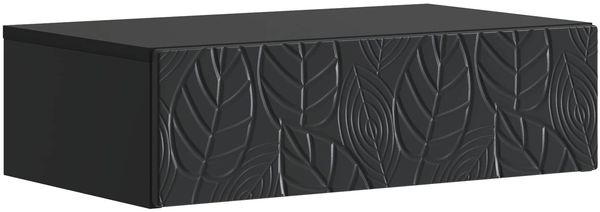 vidaXL Wandmontierter Beistelltisch Schwarz 59 x 34,5 x 17 cm 898826