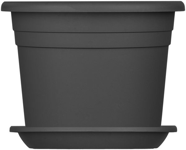BigDean 9x Blumentopf Untersetzer Ø 44 cm Farbe Anthrazit Kunststoff Blumenuntersetzer Blumentopfuntersetzer passend zu Ø 45 cm Blumentöpfen Bild 3