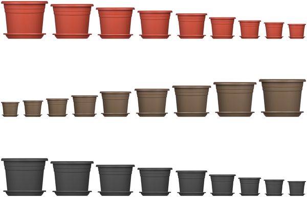 BigDean 9x Blumentopf Untersetzer Ø 44 cm Farbe Anthrazit Kunststoff Blumenuntersetzer Blumentopfuntersetzer passend zu Ø 45 cm Blumentöpfen Bild 7