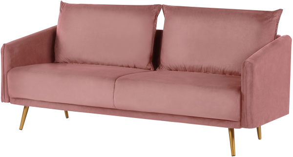 Sofa Set Samtstoff rosa 5-Sitzer MAURA