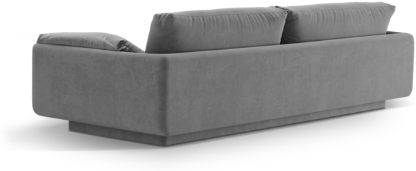 Micadoni Sofa Torino 3-Sitzer Samt Hellgrau Bild 3
