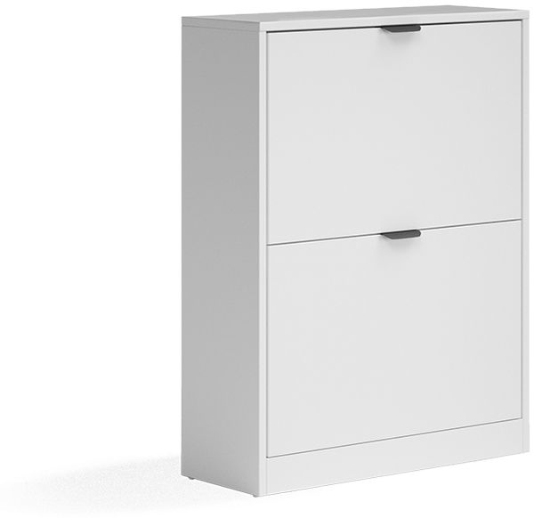 Schuhkipper Gizmo Weiß/Schwarz 59 x 77.6 cm mit 2 Fächern Vicco
