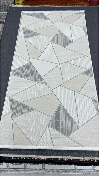 Koza Moonlight Grauer Teppich 100 x 200 cm Acryl Grau 88780497 [en. casa]