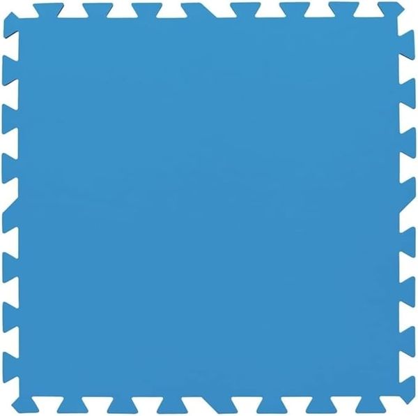 Bestway | Flowclear Pool-Bodenschutzfliesen XL-Pack | 18 Stück á 50 x 50 cm | Blau | ideal um Schutz des Poolbodens und des Rasens