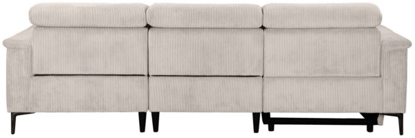 Places of Style Ecksofa Lund in Cord, L-Form, 261 cm, mit manueller, o. elektrischer Relaxfunktion, USB, Kopfteilverstellung Bild 3